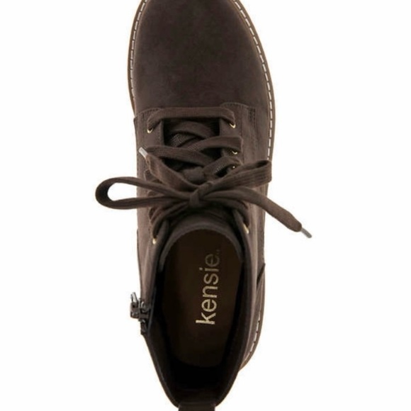 Kensie Ladies lace front , side zipper boots - Picture 4 of 5